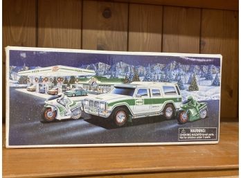 40th Anniversary Hess Toy Truck 1964 To 2004 Sport Utility Vehicle And Motorcycles
