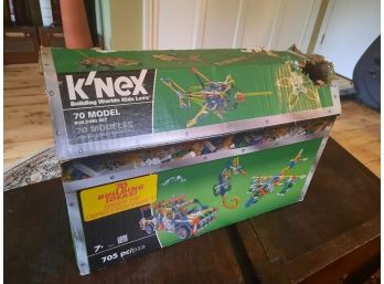 K-Nex 70 Model 705 Piece Building Set In The Original Box.
