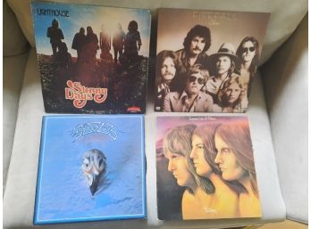 Lot Of 4 Classic Rock Record Albums (ELP, Eagles & Others)