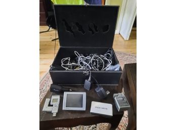 Lot Of Miscellaneous Electronics And AC And Auto Power Cords And Chargers.