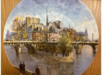French Collectable Plate #11 From 1982 Great Condition By Artist Louis