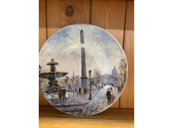 French Collectable Plate #7 From 1982 Great Condition By Artist Louis