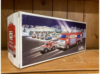 Lot 3 Collector Down Sizing Hess Emergency Truck With Rescue Vehicle Brand New