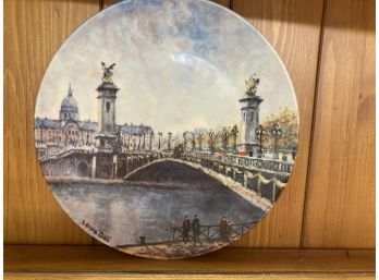 French Collectable Plate #9 From 1982 Great Condition By Artist Louis