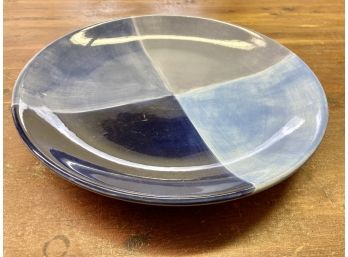 Hand Painted Quadrettini Serving Plate Pretty In Blue