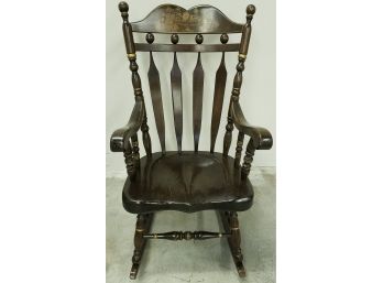 Stenciled Back Rocking Chair