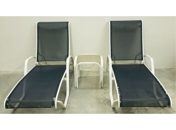 Two Patio Lounge Chairs