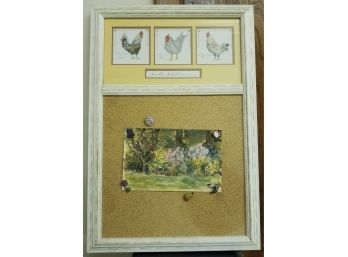 Rooster Picture/cork Board