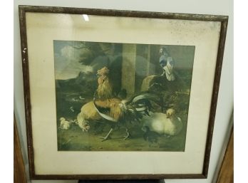Vintage Rooster Print