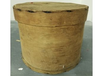 Round Wooden Storage Container
