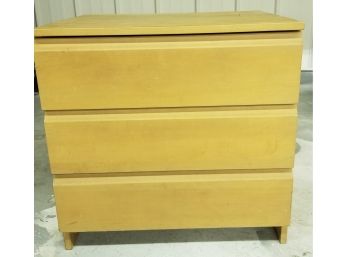 Extremely Heavy Three Drawer End Table