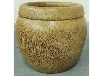 Solid Wood Carved Bowl/jar
