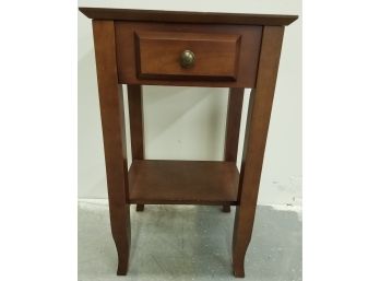 Wooden Night Stand With Drawer