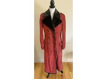 Beged & Or Suede Leather Coat ~ Made In Israel ~