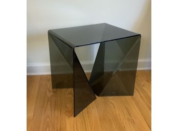 Vintage Lucite Table ~ Tinted Black