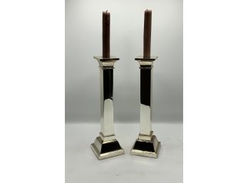 Mirrored Candlestick Holders