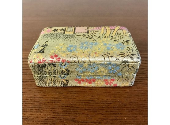 Beautiful Silk/satin Small Asian Jewelry Box