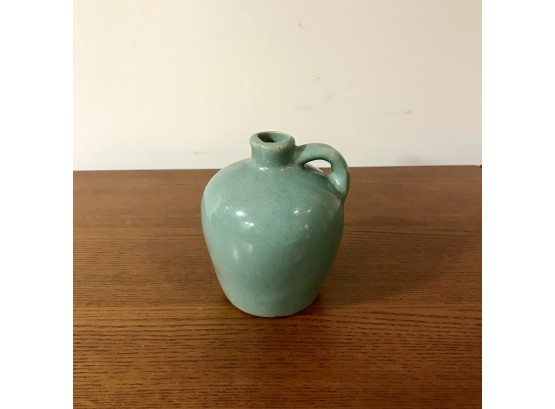 Small Turquoise Clay / Pottery Jug