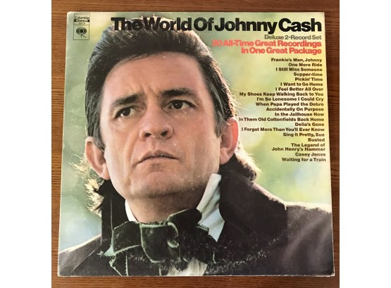JOHNNY CASH - THE WORLD OF JOHNNY CASH Deluxe Double LP Set. 1970 Columbia Records (GP29)