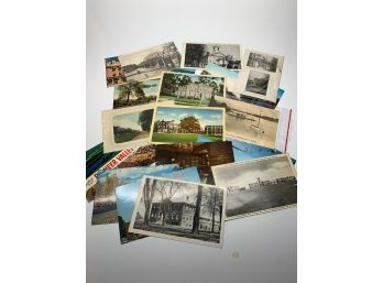 20 Vintage / Antique Postcards And US Stamps (ealry 1900s - 1960s)