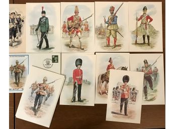 Vintage Lot Of Charles Stadden Military Postcards (25 Postcard And 2 Envelopes)