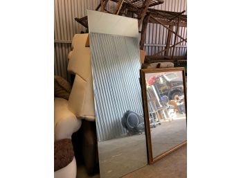 A Pair Of Large Mirrors - Framed And Unframed