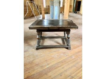 A Jacobean Revival Tavern Table With Bobbin Legs And Self Storing Leaves