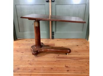 An 18th C Mahogany Over-bed Reading Table - Adjustable Height
