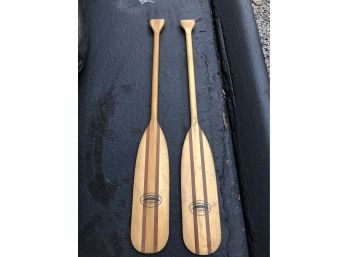 A Pair Of Canoe Paddles