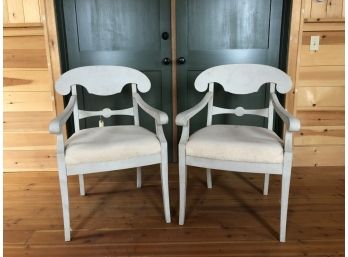 A Pair Of Antique Swedish Armchairs