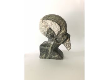 A 10' Stone Carving - Bearded Man