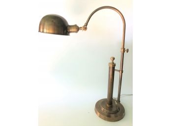 Pottery Barn Antiqued Brass Pharmacy Adjustable Table Lamp