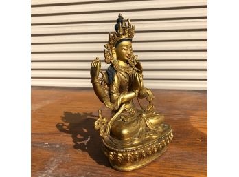 Lakshmi Brass Statue Ready To Bless Your Altar Or Yoga Room