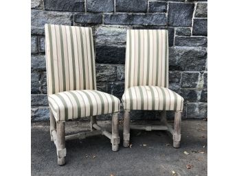 A Pair Of Fab Chairs In Need Of Reupholstery