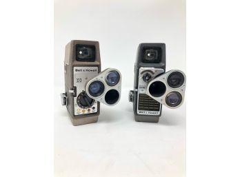A Pair Of Bell And Howell Vintage Movie Cameras