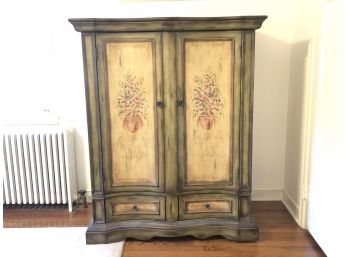 French Provincial Style Handpainted Armoir