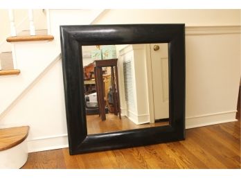 PIERCE MARTIN Black Square Wooden Mirror -Purchased For $1,440