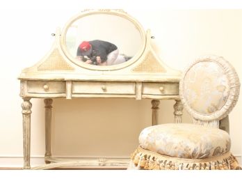 French Provincial Vintage Vanity & Chair