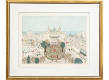 Cuca Romley Pencil Signed Limited Edition Hand Colored Etching (Spin B. 1933)