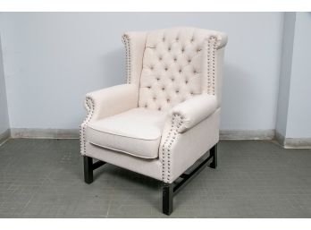 Baxton Studio Charrette Tan Fabric Accent Chair