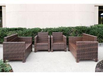 Outdoor Rattan Furniture Base Set