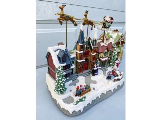 Eluceo In Motion Animated Musical Christmas Village & Cookie Jar