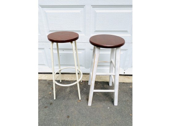 Two Painted Stools