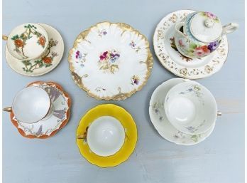 Small Teacups And Saucers  From Japan And France