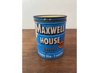 Maxwell House Coffee Can With Original Lid