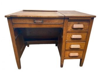 Very Unique Antique Typewriter Desk By Pennsylvania Office Co.