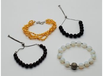 Lot Of 4 Beautiful Bracelets - See Description