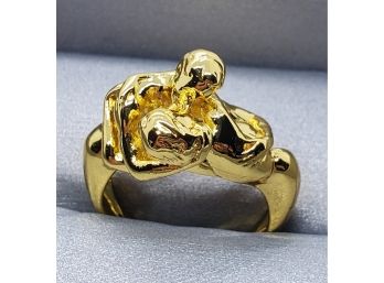Lovers Special Ring In Gold Tone