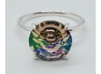 Swarovski Crystal Ring In Sterling