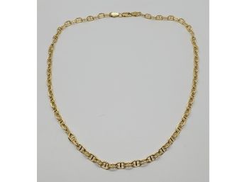 Italian 14k Yellow Gold Over Sterling Mariner Necklace